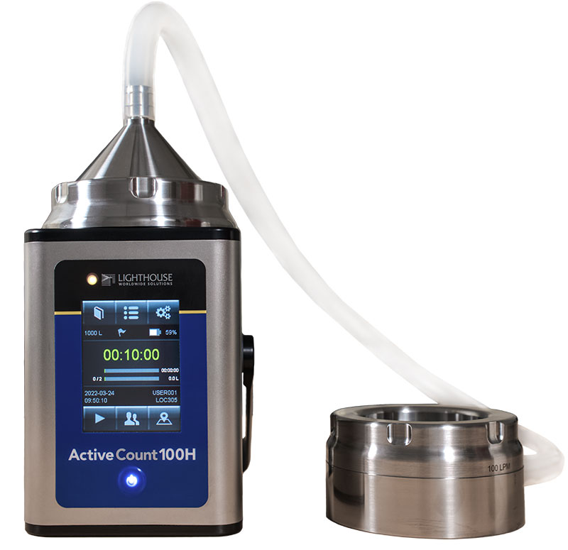 Active air microbiological sampling equipment