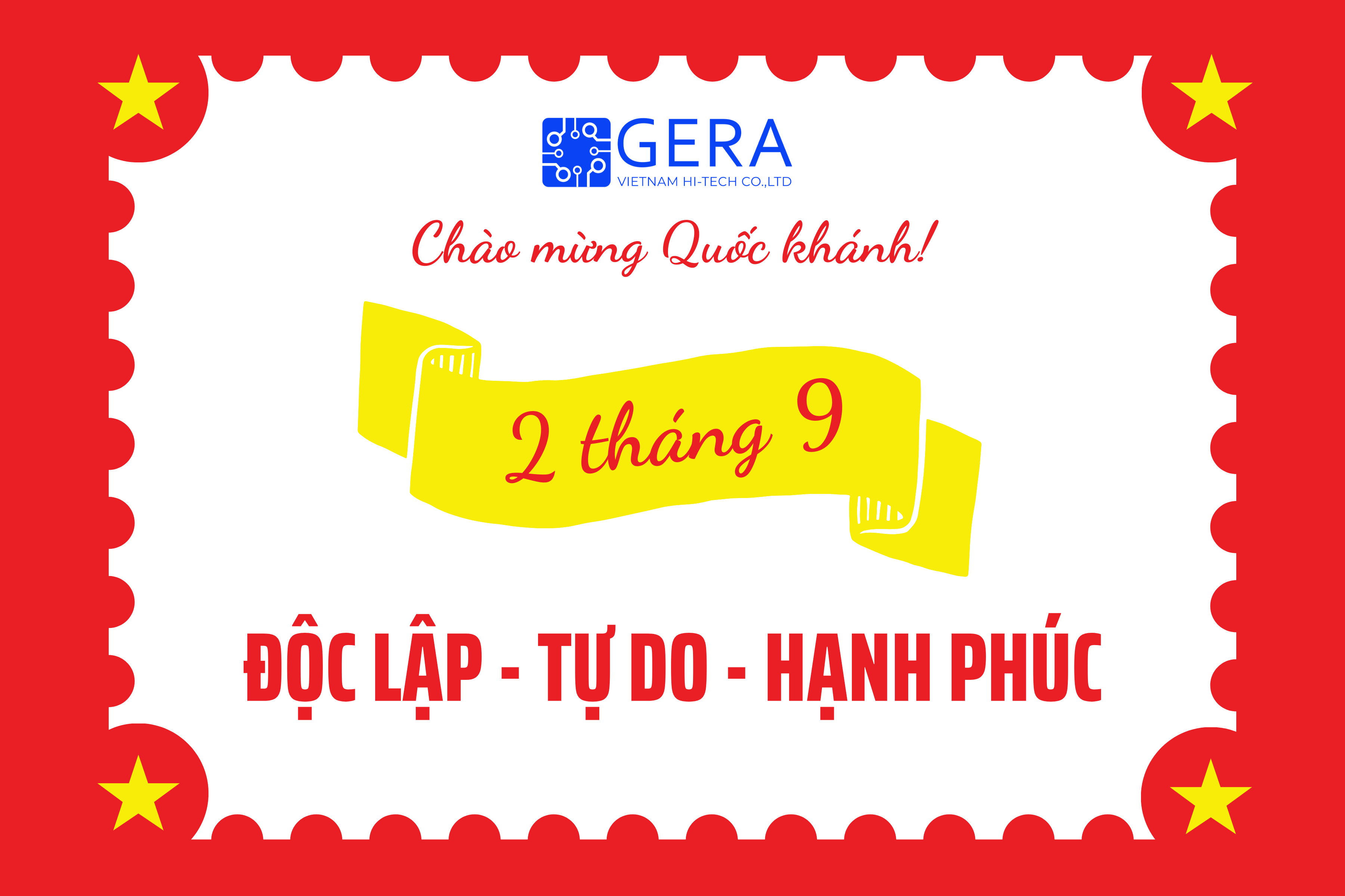 THÔNG BÁO NGHỈ LỄ QUỐC KHÁNH 02/09/2024