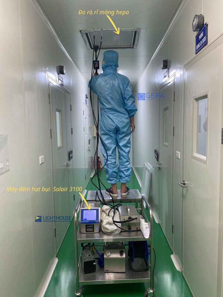 Đo rò rỉ màng hepa; kiểm tra chất lượng phòng sạch; Máy đếm hạt bụi trong không khí